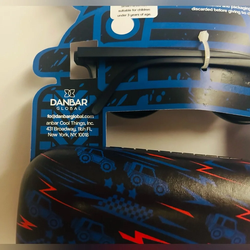 New Danbar Global Sunglasses Blue w/ Case 100% UV Prot Cool Things Inc Sunnies